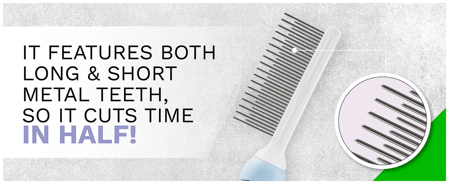 Peine de Agujas para Aseo de Mascotas para Limpiar el Pelaje (Pieza Única)